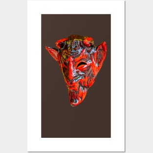 Red Devil Mask Posters and Art